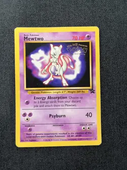 Pokemon Mewtwo 3 promo Vintage WOTC Black Star Promo (1999) Moderately Played - Image 1