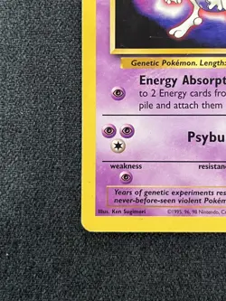 Pokemon Mewtwo 3 promo Vintage WOTC Black Star Promo (1999) Moderately Played - Image 2