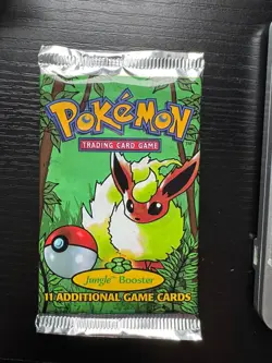 Pokemon Jungle Booster Pack Flareon Artwork HEAVY 21.00g – WOTC Vintage Sealed - Image 1