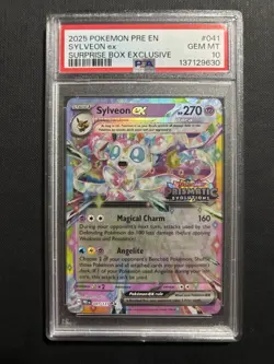 Pokemon Sylveon ex Promo Holo Prismatic Evolutions 041/131 Surprise Box PSA 10 - Image 1