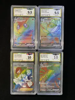 2023 Pokemon TCG S-Chinese Celebi Victini Vmax Hyper Rare Holo PGS 10 Lot*4 LU57 - Image 1