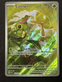Pokemon TCG Caterpie 172/165 Scarlet Violet 151 IR English Edition NM - Image 1