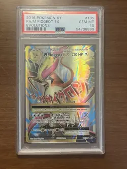 Pokemon Evolutions M Pidgeot Ex 105 PSA 10 - Image 1