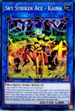 Yugioh! LP Sky Striker Ace - Kaina - SAST-EN055 - Super Rare - 1st Edition Light - Image 1