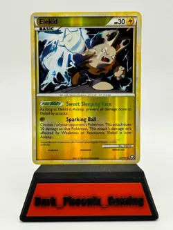 Elekid 21/102 Rare HGSS Triumphant Pokemon Reverse Holo LP - Image 1