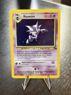 Pokemon TCG “Haunter” 6/62 Fossil Holo Rare Unlimited 1999 HE01 - Image 2