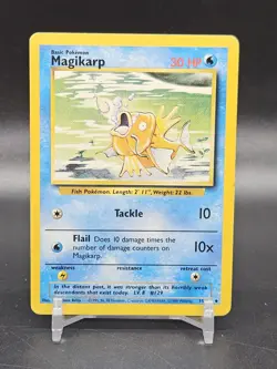 Magikarp 35/102 Uncommon Base Set Unlimited Pokemon Lightly Played - Image 1