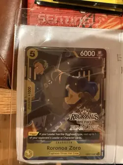 One Piece TCG Regional 2026 Finalist Set of 4 (Zoro/Hack/Mihawk/Pudding) SEALED - Image 1