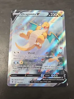 Dragonite V Alternate Full Art 192/203 SWSH07 Evolving Skies Holo 👀 @CONDITION - Image 1