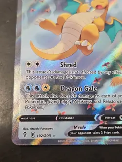 Dragonite V Alternate Full Art 192/203 SWSH07 Evolving Skies Holo 👀 @CONDITION - Image 2