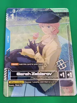 Gundam TCG Sarah Zabiarov GD03-087 Alt Art Card Winner Promo English Near Mint - Image 3