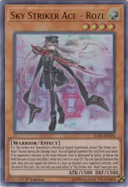 Yugioh! LP Sky Striker Ace - Roze - IGAS-EN020 - Ultra Rare - 1st Edition Lightl - Image 1