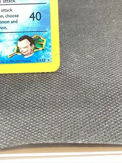 Giovanni's Gyarados 5/132 Gym Challenge Holo Pokemon TCG MP - Image 4
