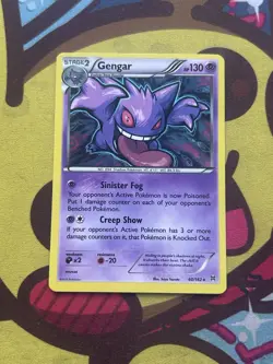 Pokemon Gengar 60/162 - XY Breakthrough - Holo Rare - Excellent - Image 1