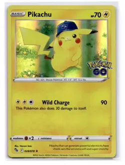 Pikachu (28) Pokemon GO 028/078 LP-NM - Image 1