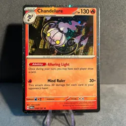 Chandelure (Cosmos Holo) 038/167 Twilight Masquerade Pokemon NM - Image 1