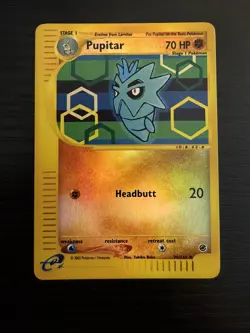 2002 Pokemon TCG Expedition Pupitar Reverse Holo 90/165 NM - Image 1