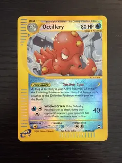 2002 Pokemon TCG Aquapolis Octillery Reverse Holo 26/147 LP/NM - Image 1