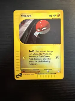 2002 Pokemon TCG Aquapolis Voltorb 115/147 Reverse Holo NM - Image 1