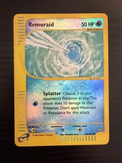 2002 Pokemon TCG Aquapolis Remoraid 105/147 Reverse Holo NM - Image 1