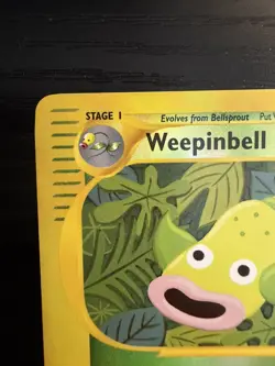 2002 Pokemon TCG Aquapolis Weepinbell 65/147 Reverse Holo NM - Image 3