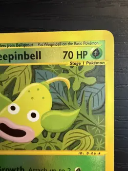 2002 Pokemon TCG Aquapolis Weepinbell 65/147 Reverse Holo NM - Image 5