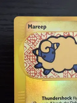 2002 Pokemon TCG Expedition Base Set Mareep 119/165 Reverse Holo NM - Image 3