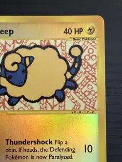 2002 Pokemon TCG Expedition Base Set Mareep 119/165 Reverse Holo NM - Image 4