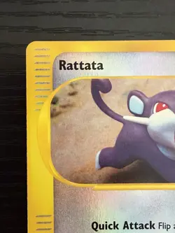 2002 Pokemon TCG Expedition Rattata 128/165 Reverse Holo NM - Image 3
