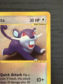 2002 Pokemon TCG Expedition Rattata 128/165 Reverse Holo NM - Image 4