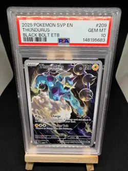 Pokemon SVP EN-SV Thundurus Black Star Promo # - PSA 10 - Image 1