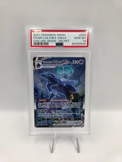 Pokemon Shadow Rider Calyrex VMAX 205/198 Alt Art Chilling Reign PSA 10 - Image 1