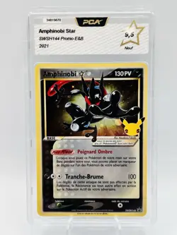 PCA 9,5 Carte Pokemon FR Amphinobi Star Swsh144 Promo Celebrations 25 Ans - Image 2