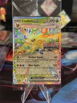 Pokemon TCG - Prismatic Evolutions Surprise Box - Leafeon Stamped Promo - Sealed - Image 1