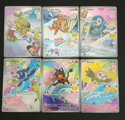 (6) 2026 Pokemon First Partner Illustration Collection Series 1 Promos - Image 1