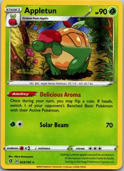 Appletun 023/192 Holo Rare Rebel Clash Pokemon Near Mint - Image 1
