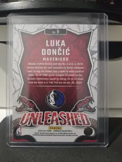 2024-25 Panini Donruss Unleashed Gold Press Proof Luka Doncic #9 - Image 2