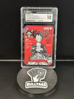 2025 ONE PIECE JPN PROMO CARDS MAGAZINE VOL. 20 #ST21-014 MONKEY D LUFFY CGC 10 - Image 1
