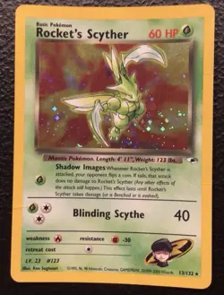 Pokemon Rocket's Scyther Holo Gym Heroes 13/132 WOTC Vintage 2000 - Image 1
