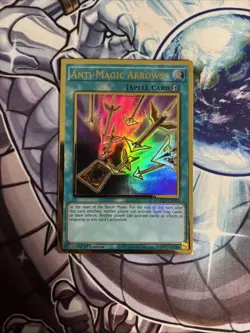 (YCL) Yugioh - Anti Magic Arrows - MAGO-EN043 - Max Gold Rare - 1st Ed VLP - Image 1