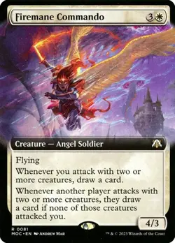 Firemane Commando - Extended Art MOC NM MTG - Image 1