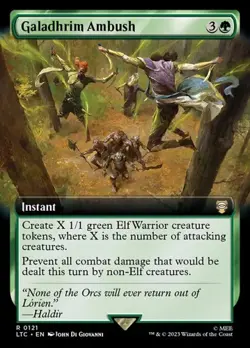 Galadhrim Ambush - Extended Art LTC NM MTG - Image 1