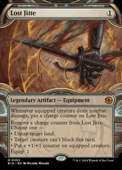 Lost Jitte - Extended Art Showcase BIG NM MTG - Image 1