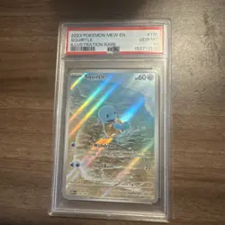POKEMON Squirtle EN-151 ILLUSTRATION RARE #170 SQUIRTLE PSA 10 GEM MINT - Image 1