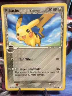 Pokemon Pikachu Delta Species 50HP 79/110 Common Card 2006 - Image 1