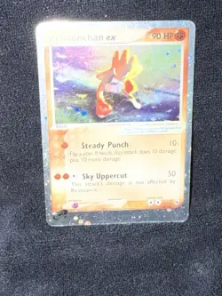 Pokemon TCG Hitmonchan ex EX Ruby & Sapphire Holo Ultra Rare 98/109 2003 - Image 1