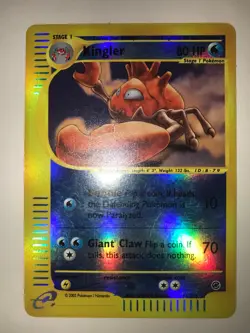 Pokemon TCG - Kingler Reverse Holo Rare - 15/165 - Expedition - e-Series - WoTC - Image 1