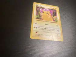 Pokemon TCG Pikachu 58/103 Red Cheeks Shadowless Base Set MP - Image 3