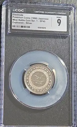 Electrode 1998 Meiji Pokemon Battle Coin Ser 1-SP45 Japaneae CGC Mint 9 - Image 1