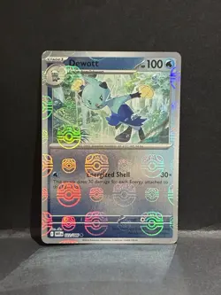 Pokemon Sv: White Flare Dewott Master Ball Pattern Holo 022/086 100 HP English - Image 1
